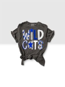 Wildcats Comfort Colors Graphic Tee S - 3XL livingston academy grey wildcats