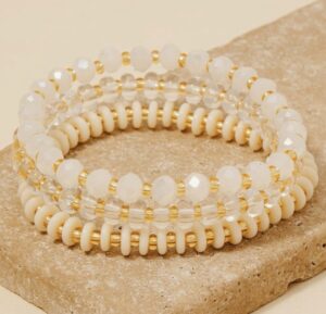 Ivory Luxe Layered Bracelet Set ACCESSORIES FOR SALE