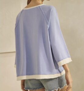 The Sunday Blue Henley Top S - L screenshot