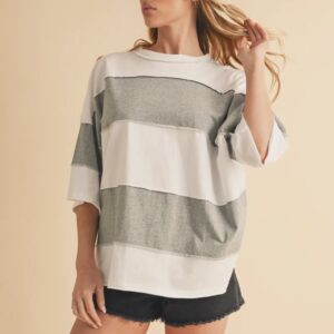Color Block Top Tee