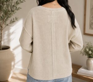 Cloudy Everyday Oversized Ribbed Top S - L screenshot