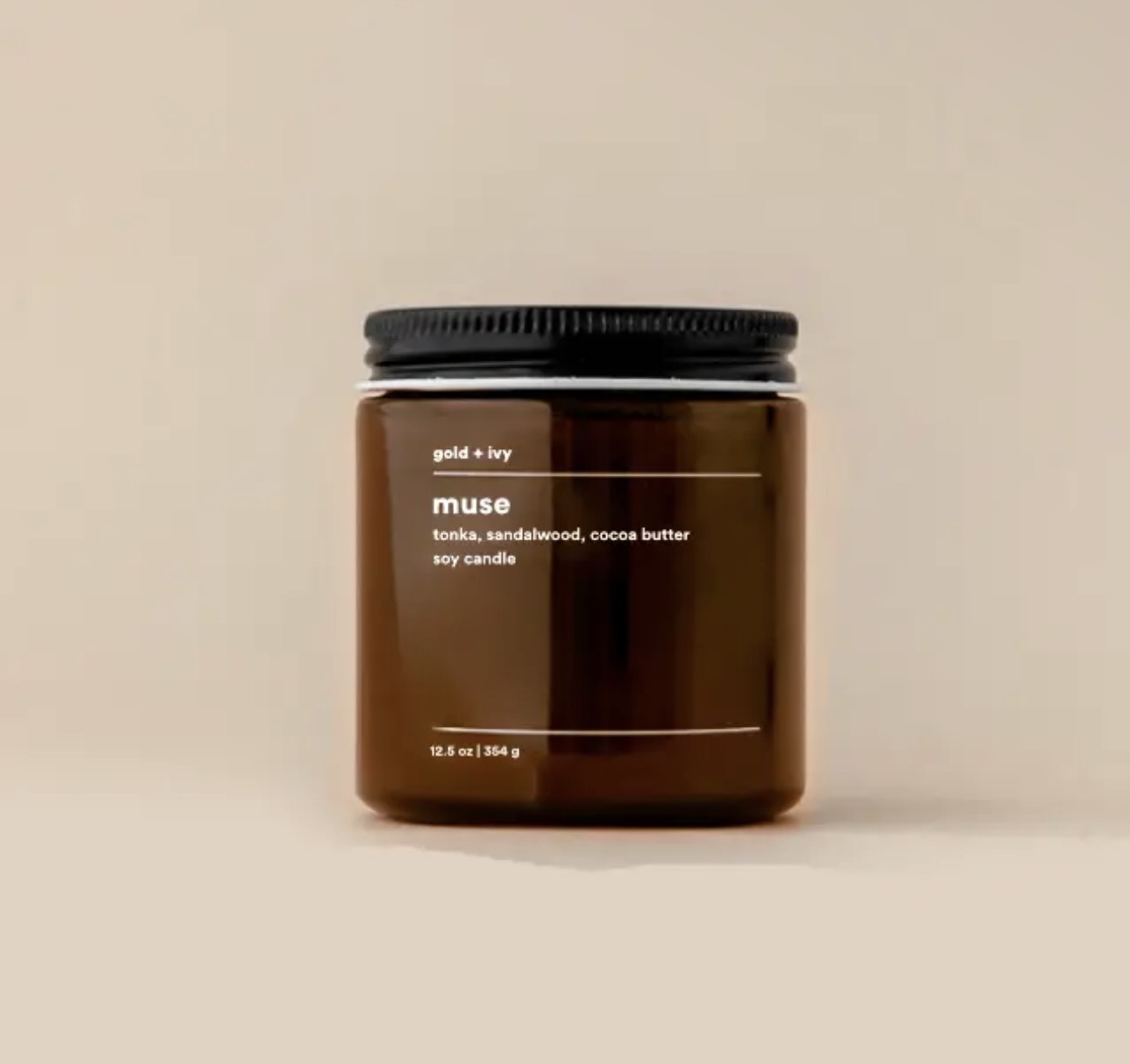 screenshot Muse Soy Candle – Gold + Ivy 7.5 oz